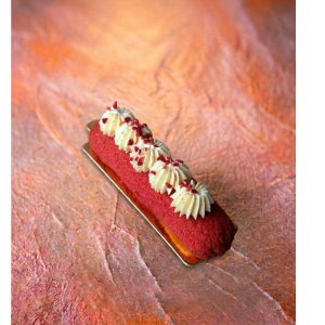 Raspberry & Vanilla Eclair